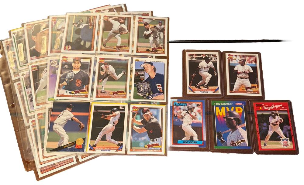 Lot San Diego Padres Baseball Cards Tony Gwynn Topps All Star Donruss Outfield ￼